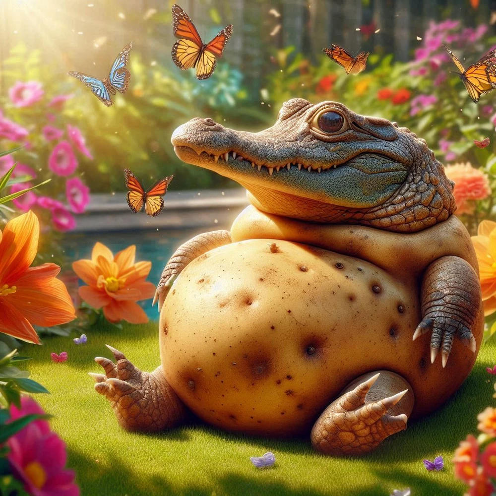 Croco Potato - Crocodile with potato body