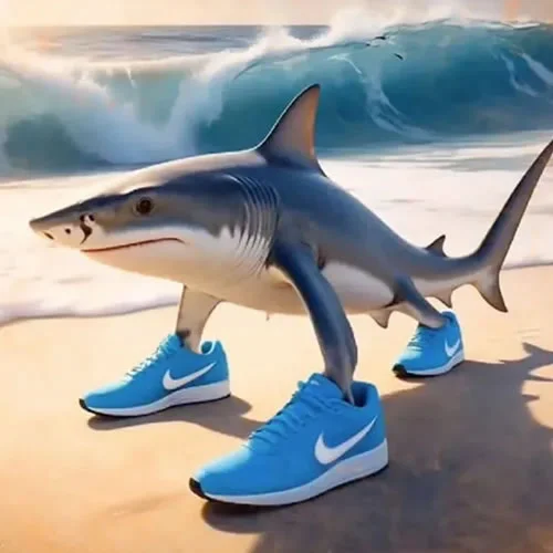 Tralalero Tralala - Three-legged shark with Nike sneakers